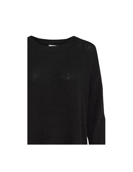 Pull KAMARA long, noir