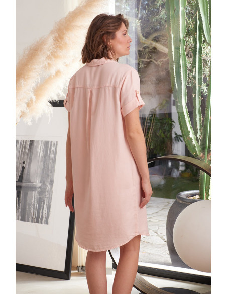 Robe IELENA rose poudre