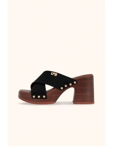 Mules compensées IOLA noir