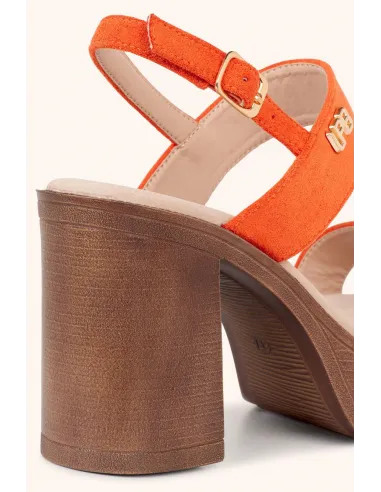 Sandales compensées IRINA orange
