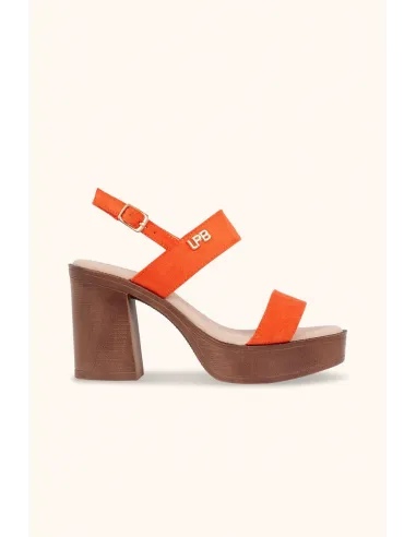 Sandales compensées IRINA orange