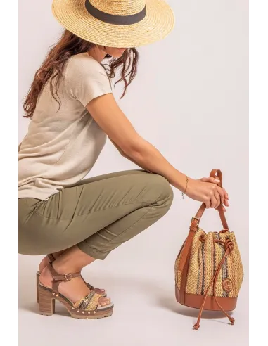 Sandales FABIE beige multico