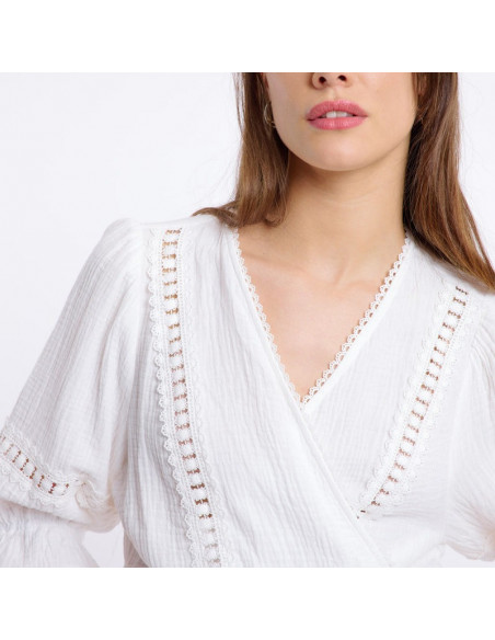 Blouse CIRINE, Blanc