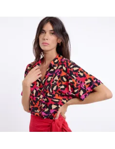 Blouse AYSU, Rouge