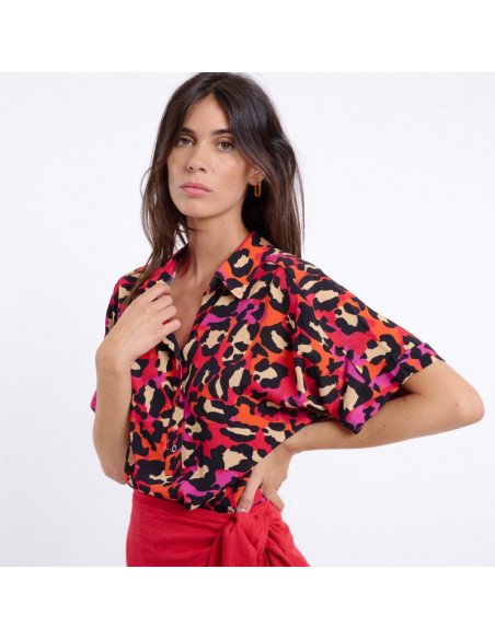 Blouse AYSU, Rouge