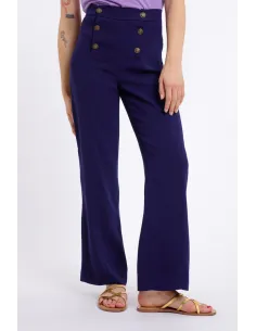 Pantalon YOUNA, bleu marine
