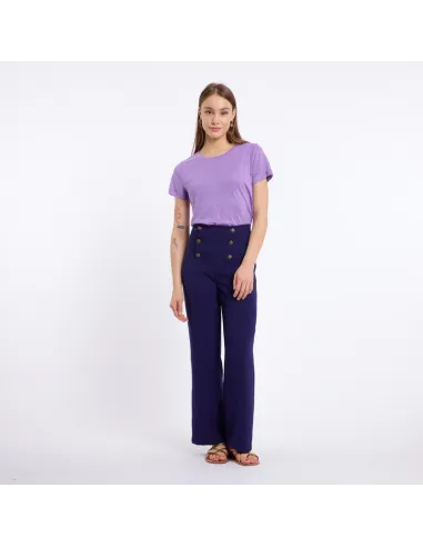 Pantalon YOUNA, bleu marine