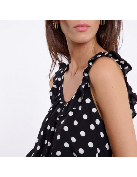 Top PRISCILIA, noir