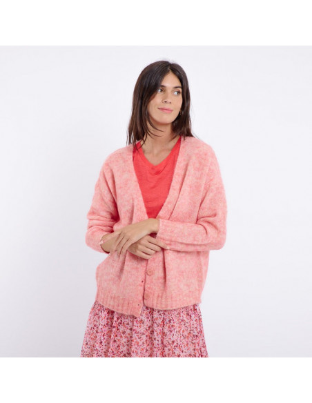 Cardigan ANNE-ELISE, rose