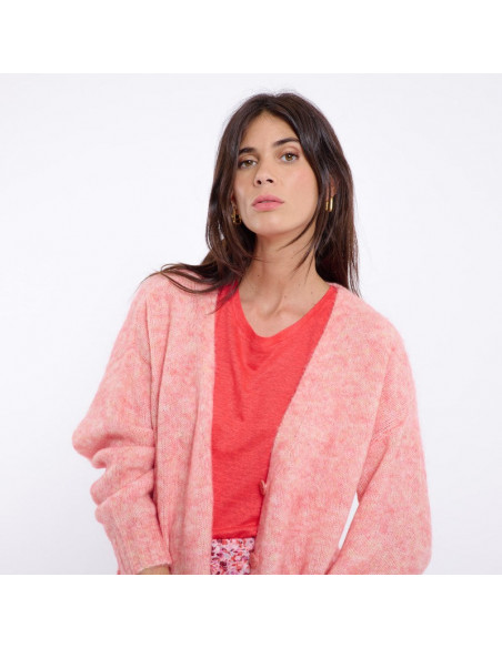 Cardigan ANNE-ELISE, rose