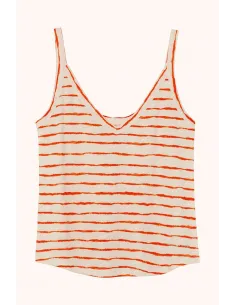 Débardeur ILENE, Craie mandarine