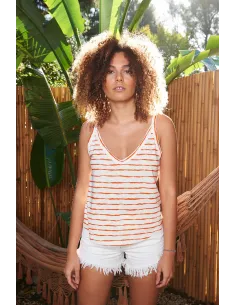 Débardeur ILENE, Craie mandarine 2