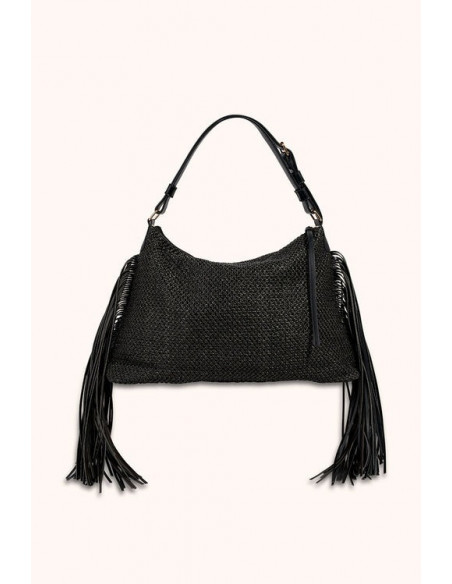 Sac INCA à franges, Noir