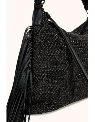 Sac INCA à franges, Noir
