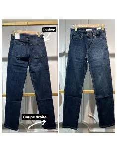 Jean coupe droite, pushup, H3029