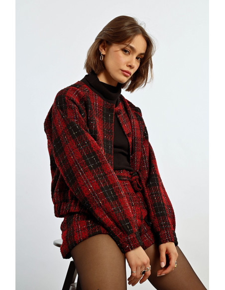 Blouson à carreaux