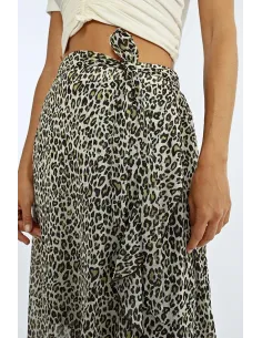 Jupe porte-feuille en imprimé léopard 2