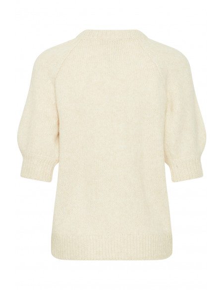 Pull OKSANA SHORT SLEEVE Blanc