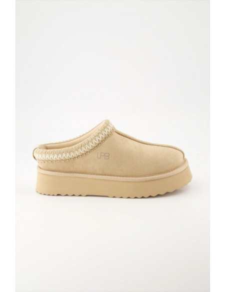 Chaussons JUSTA Beige Glitter