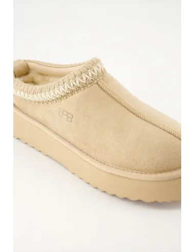 Chaussons JUSTA Beige Glitter