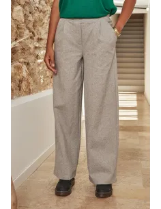 Pantalon GINA Chevron Beige