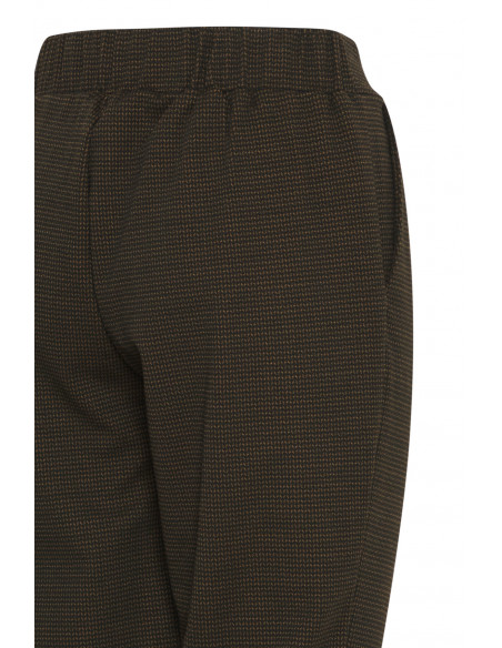 Pantalon MANSE HERRINGBONE Noir