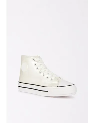 Baskets EMMY blanc métal