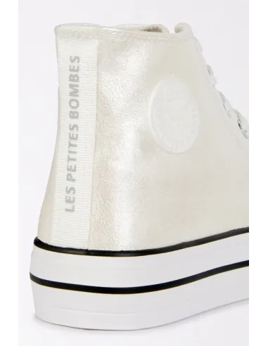 Baskets EMMY blanc métal
