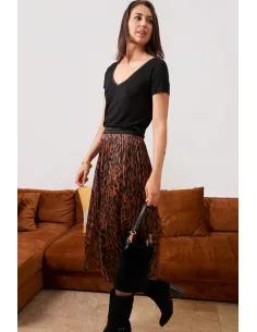 T-shirt Ariana, noir