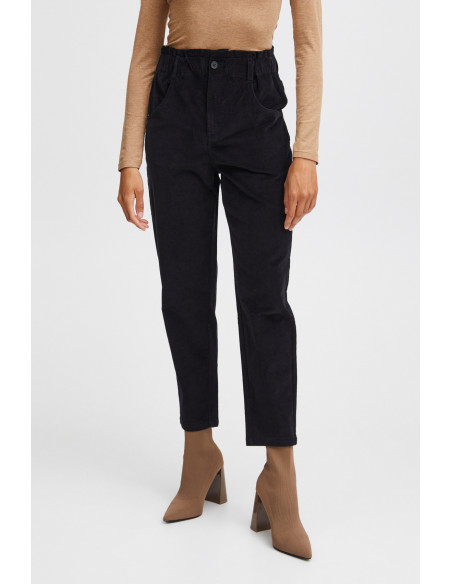 Pantalon Velours, BEBELIE ELA, Noir