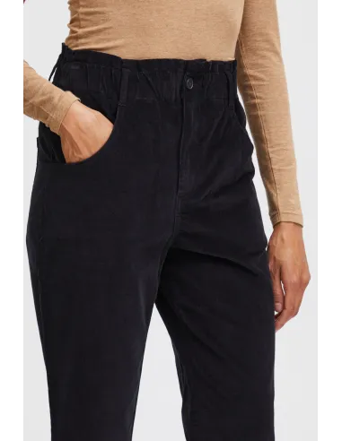 Pantalon Velours, BEBELIE ELA, Noir
