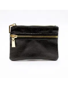 PORTE MONNAIE Irisé Noir