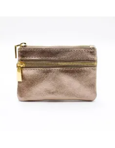 PORTE MONNAIE Irisé Bronze