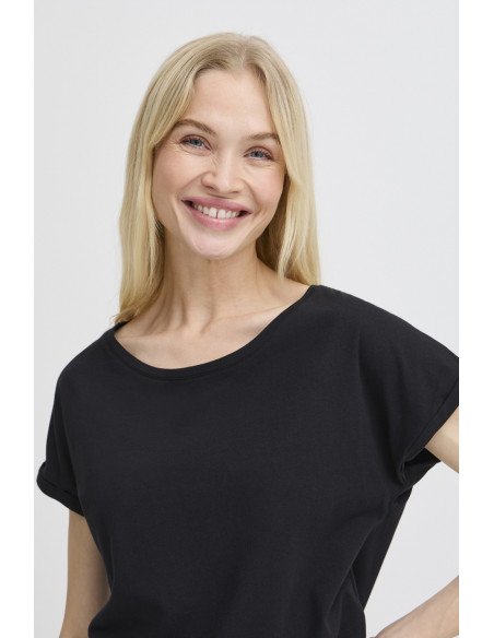 Tshirt PAMILA, Noir