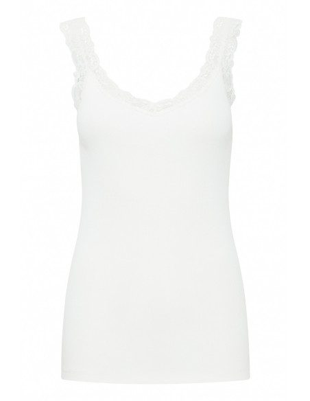 Top PALVIN LACE blanc