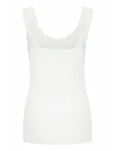 Top PALVIN LACE blanc 2