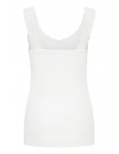 Top PALVIN LACE blanc