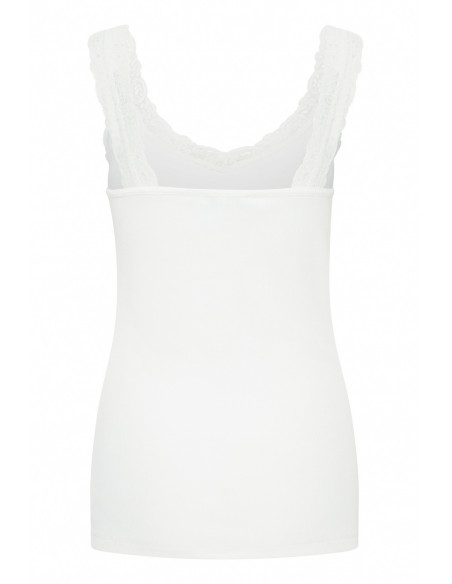 Top PALVIN LACE blanc