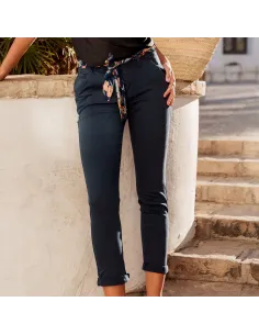 Pantalon chino ONADO, Bleu marine