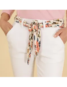 Pantalon chino ONADO, Blanc
