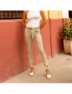 Pantalon chino ONADO, Taupe