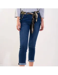 Pantalon jeans coupe chino, bleu 2