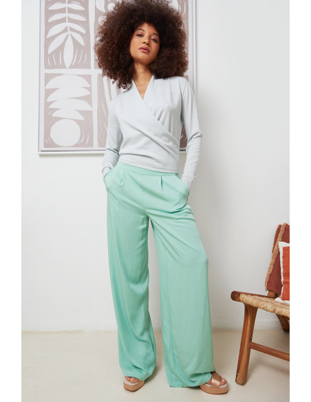 Gilet LUDIVINE, Vert d'eau