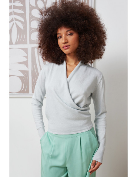 Gilet LUDIVINE, Vert d'eau