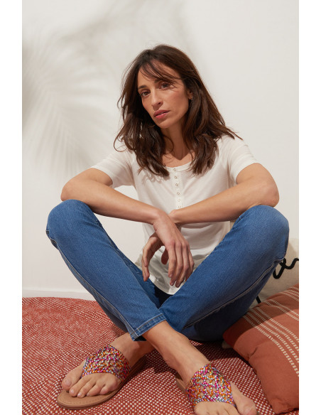 T-Shirt LAYAL, Craie