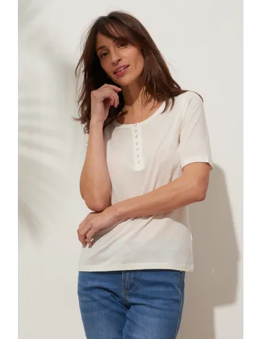 T-Shirt LAYAL, Craie