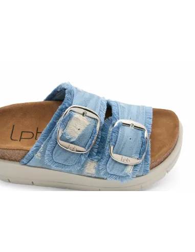 Mules compensées LAURE Bleach