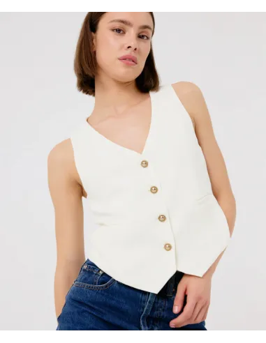 Gilet CHINE, Cream