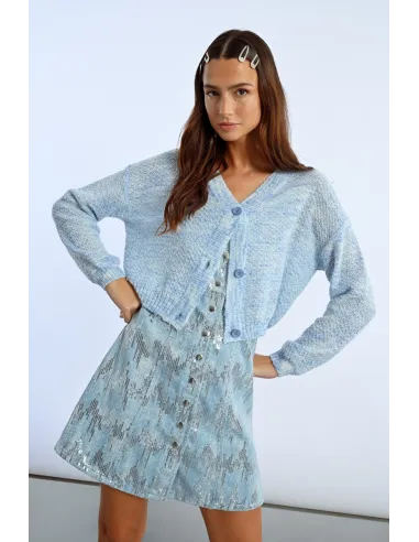 Gilet CROP en maille