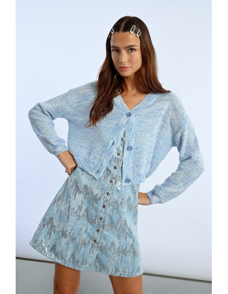 Gilet CROP en maille